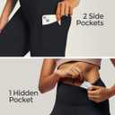 IUGA High Waist Yoga Pants with Pockets, Leggings for Women Tummy Control, Workout Leggings for Women 4 Way Stretch (XS)