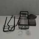 Hanging Shower Caddy Bathroom Organizer: Rustproof Shower Shelf Racks Over Shower Head - No Drilling Inside Bath Shower Rack Shelves Over Showerhead for Shampoo with Soap Holder Black