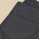 Famulily Womens Button Down Wide Leg High Elastic Waisted Capri Pants Casual Dressy Cropped Pants with Patch Pockets (Medium, Navy)