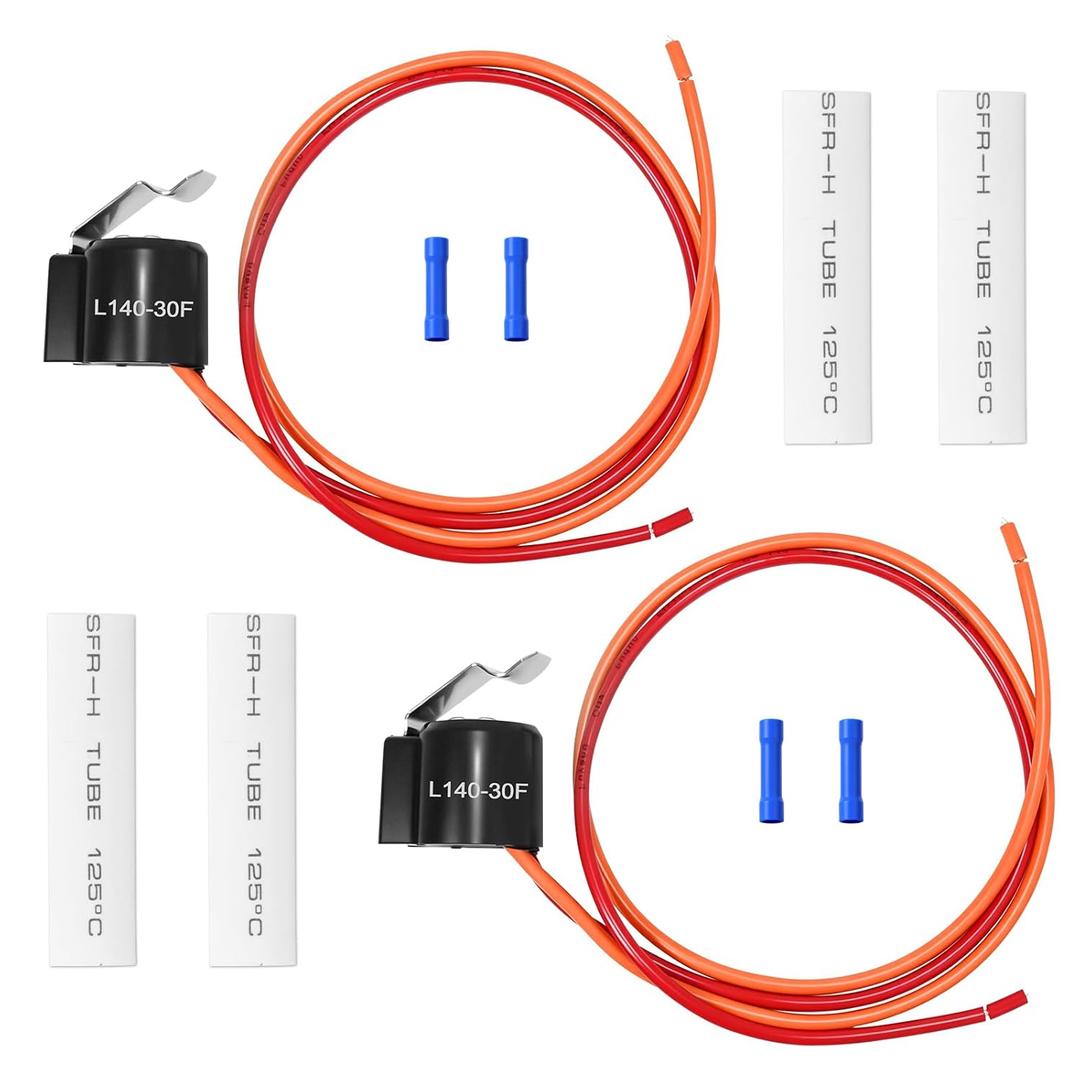 2PCS WR50X10108 Defrost Thermostat Compatible with GE Refrigerator Freezer, Defrost Thermostat for Ge Replaces WR50X10109, AP5712605, 3033062, PS8688283 and L140-30F, Stop Lcing and Restore Cooling