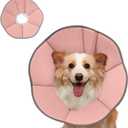 MAXFUT Dog Cone Collar,Soft Cone for Dogs to Stop Licking After Surgery,Non Inflatable Dog Donut Cone (Pink, XL) (Pink, XL)