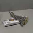 Alpine Corporation 16" Tall Hanging Snowflake Ornament with 96 Cool White LED Lights w/ 12 pcs Cool White Flashing Bulb, Festive Indoor/Outdoor Holiday Christmas Decor, White (Silver)