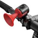 Electric Bike Horn, 120dB Electronic Bicycle Bell with 300mAh Battery Operated/IPX4 Waterproof, Loud Bike Bell for Adults/Kids (Red)