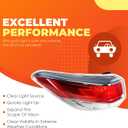 Outer Tail Light Driver Side Compatible with Highlander 2014 2015 2016 Rear Brake Lamp Left Side 81560-0E100 TO2804120