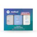 Method Body Wash and Hair Care Gift Set, Simply Nourish, 3.4 oz Travel Size Bottles