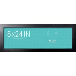 LaVie Home 8x24 Picture Frame Black, Panoramic Picture Frame for Wall Decoration, Classic Black Minimalist Style Suitable for Decorating Houses, Offices, Hotels1 Pack