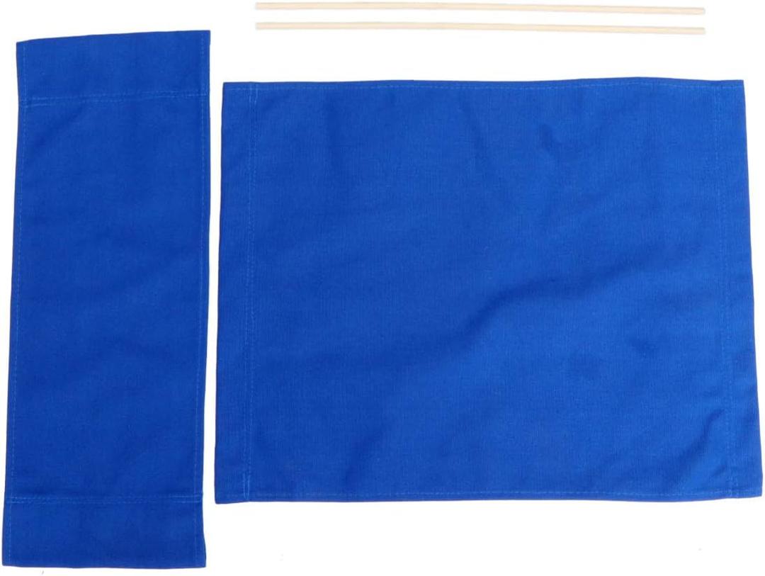 BESPORTBLE Chair Replacement Fabric with Cord Kit, 15 Inch Wide Repair Cloth with Replacement Cord for Director, Outdoor, Patio, Lounge, Lawn, Beach Sling Chair, Blue