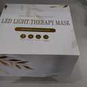 Red Light Therapy for Face, LED Face Mask Light Therapy Adjustable Brightness with 7 Color Led, Cordless & Rechargeable, Red Light Mask for Anti-Aging, Skin Brightening and Rejuvenation