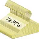 Jetec 72 Pcs 12 Inch Gold Kids Baby Hangers Strong Metal Children's Closet Clothes Hangers for Space Saving, Hanging Coats, Pants & Clothes (Gold)