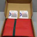 UIRWAY Christmas Tree Storage Bag- Fit for 9ft Artificial Trees, 600D Oxford Christmas Tree Bag with Transparent Pouch & Side Pocket, Extra Large Tree Bags with Sturdy Handles & Dual Zipper, Red