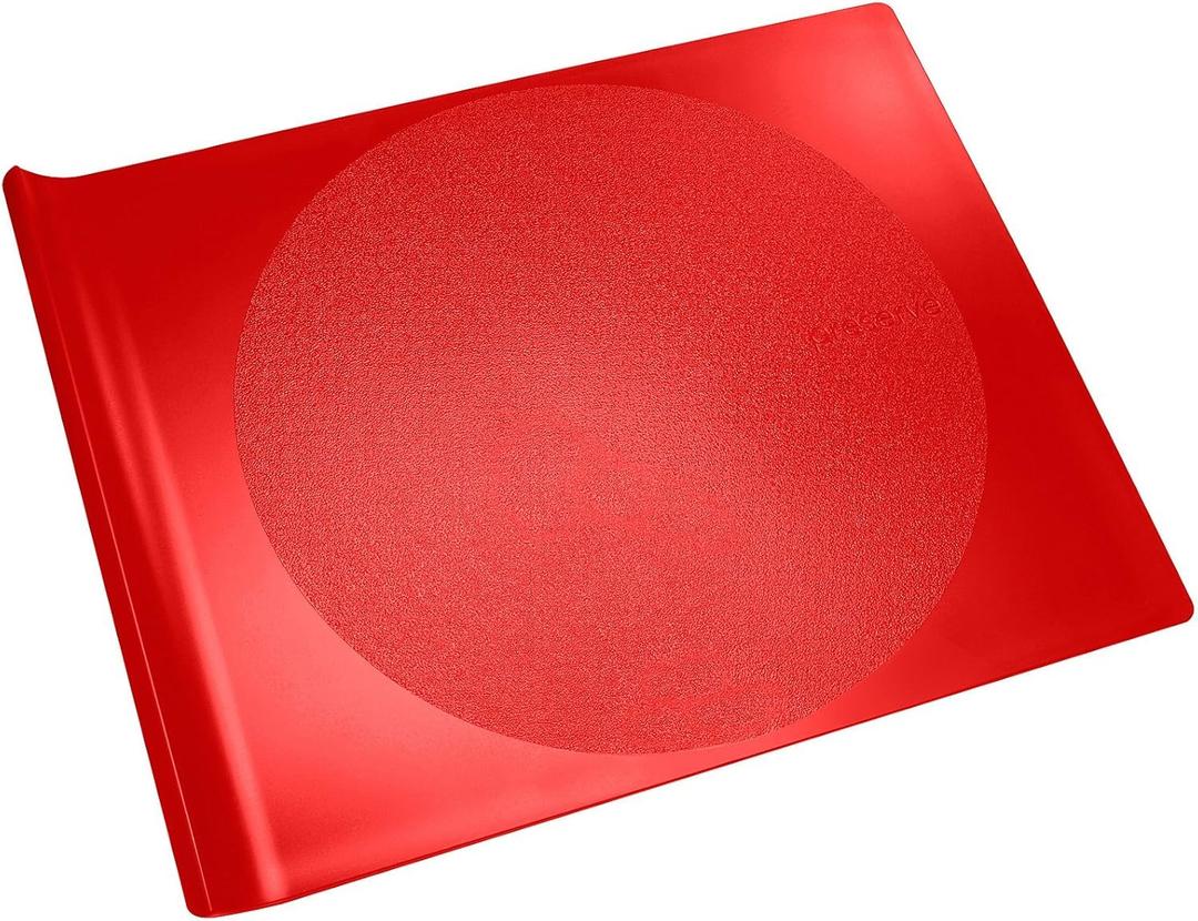 Preserve 14 x 11 Inch Cutting Board Made from Recycled Plastic, Red