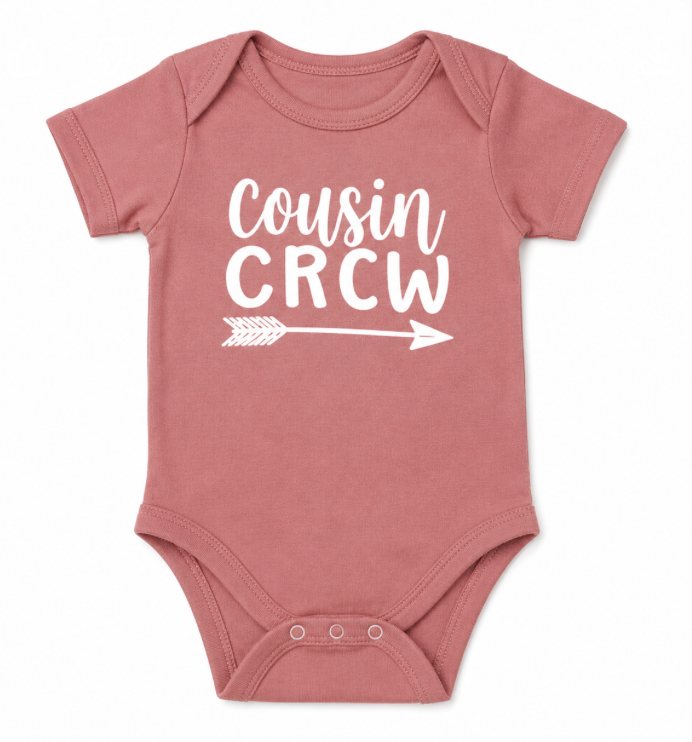 Teeny Fox Cousin Crew Shirts Tee Toddler T-Shirt Baby Bodysuit Set for Family Matching Outfit, 6-12M