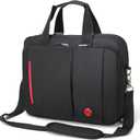 Omnpak 15.6 inch Laptop Briefcase with Combination Lock,Anti Theft Notary Bag Locking Laptop Bag Water-Repellent Shoulder Messenger Bag for Men Women