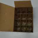 MEQIQTEK E12 60 Watt Incandescent Candle Light Bulbs, Chandelier Light Bulbs for Ceiling Fan, Vanity, Outdoor - Warm White 2500K, 500 Lumen Dimmable B10 Clear Candelabra Base Bulbs (12 Pack)