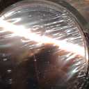 U-QE 100PCS Amber Plastic Plates - Clear Brown Plastic Plates Disposable Heavy Duty - Disposable Plates for Party Including 50PCS 10'' Dinner & 50PCS 7.5'' Dessert Plate