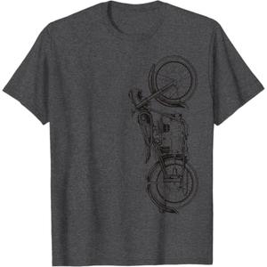 Vintage Retro Motorcycle T-Shirt 2XL