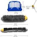 Replacement Parts Accessory for iRobot Roomba 600 Series 690 692 694 670 660 665 651 650 614 & 500 Series 595 585 564,Side Brush,Bristle Brush & Flexible Beater Brush, Filter and Screw