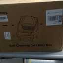 Automatic Cat Litter Box Self Cleaning - App Control, Open-Design, Smart Health Monitor, Suitable for Medium Cats and Kittens, Anti-Pinch Safety, Quiet Operation - White