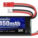  Batería Lipo De 7.4v 2s 30c 450mah