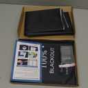 BKSAI 100% Blackout Curtains for Bedroom, Magnetic Portable Blackout Shades for Travel, Black Out Window Cover No Drill Cuttable for Bedroom, Nursery, Media Room, RV, 39x57 inch