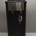 WanWanKa Trash Can with Lid, Large Tall 8 Gallon Commercial Trash Can, Plastic Waste Bin with Press top Lid, White Garbage Can Suitable for Kitchen, Bathroom, Bedroom, Living Room, Office(Black)