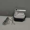 Cordless Hand Mixer, 12-Speed Rechargeable Electric Handheld Mixer with 6 x 304 Stainless Steel Attachments (2 Whisks, 2 Beaters, 2 Dough Hooks) & Storage Case, for Baking, Eggs, Cakes (White)