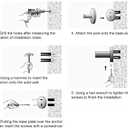 NEWRAIN 3-Piece Bathroom Hardware Set, Matte Black - Hand Towel Ring, Toilet Paper Holder, Robe Towel Hooks