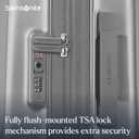 Samsonite UpLIFT Large Checked Hardside Luggage with Spinner Wheels - Airline-Approved, TSA Lock, Adjustable Handle System - Polycarbonate Hard Suitcase for Ultra Lightweight Travel - Silver Shimmer