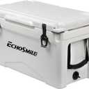 EchoSmile 25/30/35/40/60/75 Quart Rotomolded Cooler, Built to Stand up to The Rigors of The Journey (White)