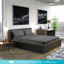 DREAMCARE Full Size Sheets - Cooling Bed Sheets - 4pcs Set - up to 15" Deep Pocket Full Sheet Set - Sheets Full Size Bed - Soft & Long Lasting 100% Fine Brushed Polyester with Side Pocket - Dark Gray