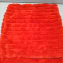 2 Pack 18x18 Pillow Cover Velvet Pillow Covers, Faux Fur Square Throw Pillow Covers for Living Room Decorations Throw Pillow Case, Throw Pillow Cover Cushion Cover for Home Sofa Bedroom Car, Red