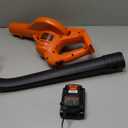 BLACK+DECKER 20V MAX Cordless Leaf Blower, Lawn Sweeper, 130 mph Air Speed, Lightweight Design, Battery and Charger Included (LSW221)