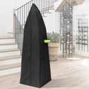 Upright Vacuum Cleaner Storage Bag 420D PVC Dustproof and Waterproof Cleaner Protective Black Cover