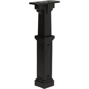 Architectural Mailboxes Grand Haven Plastic Mailbox Post, Compatibility Code A, B, C, D, GHP00BAM, Black