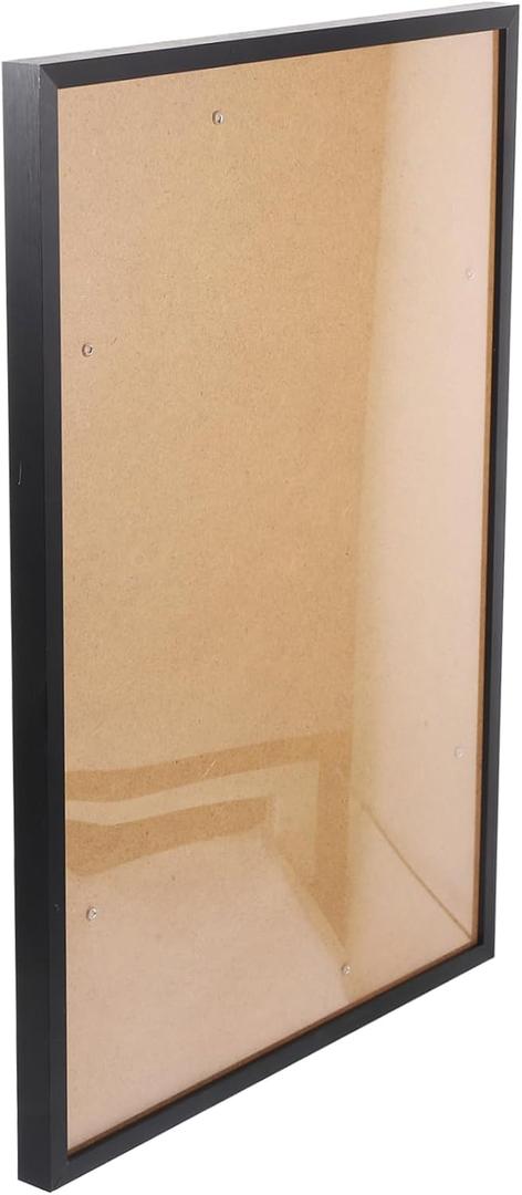 CORHAD Transparent Photo Frame Certificate Stand for Office Home Smooth Easy to Install for Awards Posters Memorable Photos, Size 11,5 x 5,5 Inch, Black