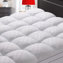 SameBed Mattress Topper Queen,Extra Thick Mattress Pad Cover for Back Pain,Cooling Mattress Protector with 821 Inch Deep Pocket,Overfilled Down Alternative Filling