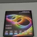 MIWISE RGB Smart IC COB LED Strip Light,20ft Color Chasing Flexible LED Tape Light,WS2811 Addressable RGB Strip with APP Control/Music Mode,Work with Alexa/Google,for Party/Home DIY Lighting Projects