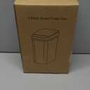 Bathroom Trash Cans with Lid 2 Pack 2.2 Gallon Touchless Automatic Motion Sensor Small Slim Garbage Can, Smart Electric Narrow Garbage Bin for Bedroom Office Kitchen (White)