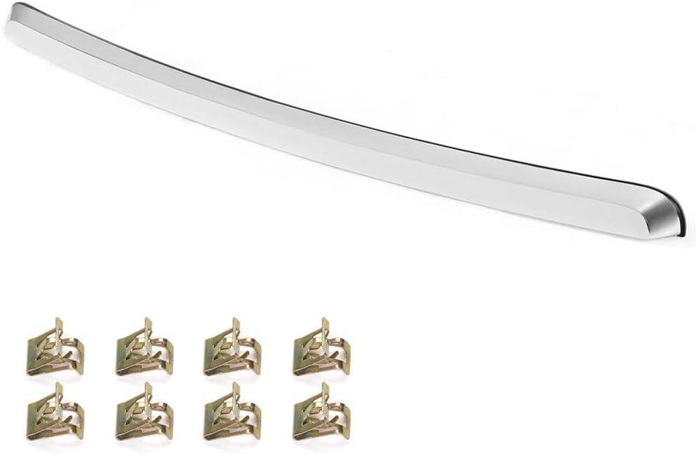 G-PLUS Hood Molding Trim Moulding Chrome Compatible with GMC Sierra 1500 2007-2013/ Sierra 2500 HD 3500 HD 2007-2010 Replacement for GM1235109 10385156 | Trim Molding Chrome Replacement GM1235109 10385156