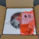 Outdoor Pendant Light Fixture, Farmhouse Exterior Globe Anti-Rust Hanging Lights with Adjustable Chain, Bronze Ceiling Outdoor Lantern Light with Seeded Glass for Front Door, Entry, Porch, and Gazebo