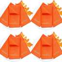 Sliner 12 Pcs Thanksgiving Cloth Napkins Set 17 x 17 Inch Thanksgiving Orange Fabric Napkins Embroidered Seasonal Sayings Washable Wishes Grateful Blessed Decor for Holiday Kitchen Party