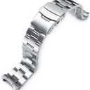 MiLTAT Watch Band for Seiko SKX007 SKX009 7002, Super-O 22mm Tapered to 20mm Clasp