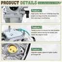 SV730 Carburetor for Kohler Courage 22 23 24 25 26 27 HP SV720 SV725 SV710 SV715 SV735 SV740 SV810 SV820 SV830 SV840 Replace 32 853 12-S 32-853-08 32-853-06 32-853-04 Kit