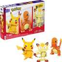 MEGA Pokmon Building Toys Set Kanto Region Trio with 529 Pieces and 3 Poseable Characters, 4 Inches Tall, for Kids