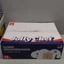 JOLLY CHEF 48 Pack Stemless Plastic Champagne Flutes 9 oz, Crystal Clear Stemless Plastic Toasting Glasses, Clear Disposable Unbreakable Drinkware Ideal for Wedding, Birthday, Party, Thanksgiving