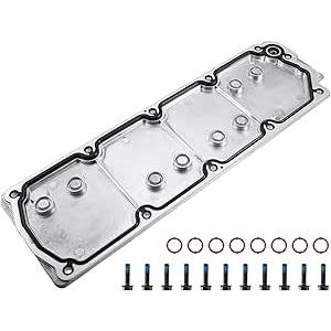 X AUTOHAUX Engine Block Valley Cover Kit with Gasket Bolt No.12610141/12598832 LS2 LS3 LS7 for Chevrolet Silverado 1500 07-13 for GMC Sierra