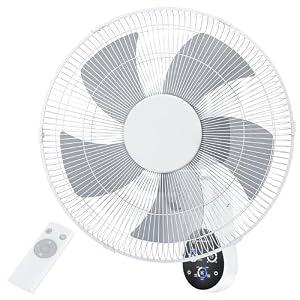 Mirdred Wall Mount Fan, 16 Inch 5 Blades 5 Speeds Wall Fan with Remote Control, 90 Degree 8 Hour Timer Oscillating Fans for Bedroom Home Kitchen