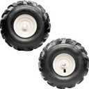 11x4.00-4" Tiller Tire and Wheel (3/4" Axle Size), 3-1/8" Centered Hub, Compatible with Craftsman & Troy-Bilt Tiller Replacement Tire Set
