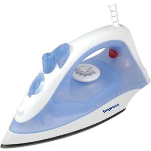 Impress Basic Clothing Iron | Non-Stick | Compact | Spray | Adjustable Steam | Fabric Selector | Swivel Cord | Lightweight | 1200-Watt (Blue)