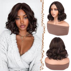 Premium Synthetic Lace Front Wig 1112 Inch Natural Curly Wig with Middle Part, Small Lace Front, Heat Resistant & Easy Care, 195g, 33/27 Auburn Blonde Blend